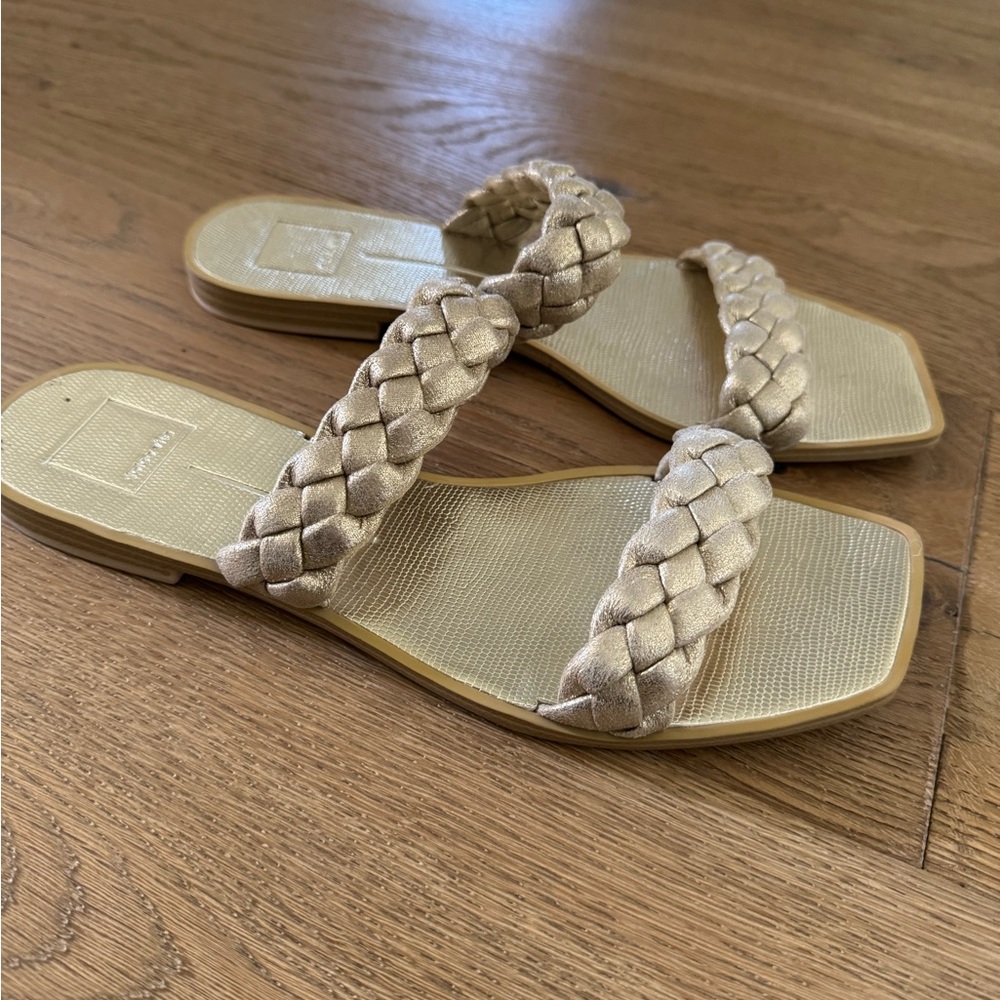 Gold Braided Dolce Vita Sandals